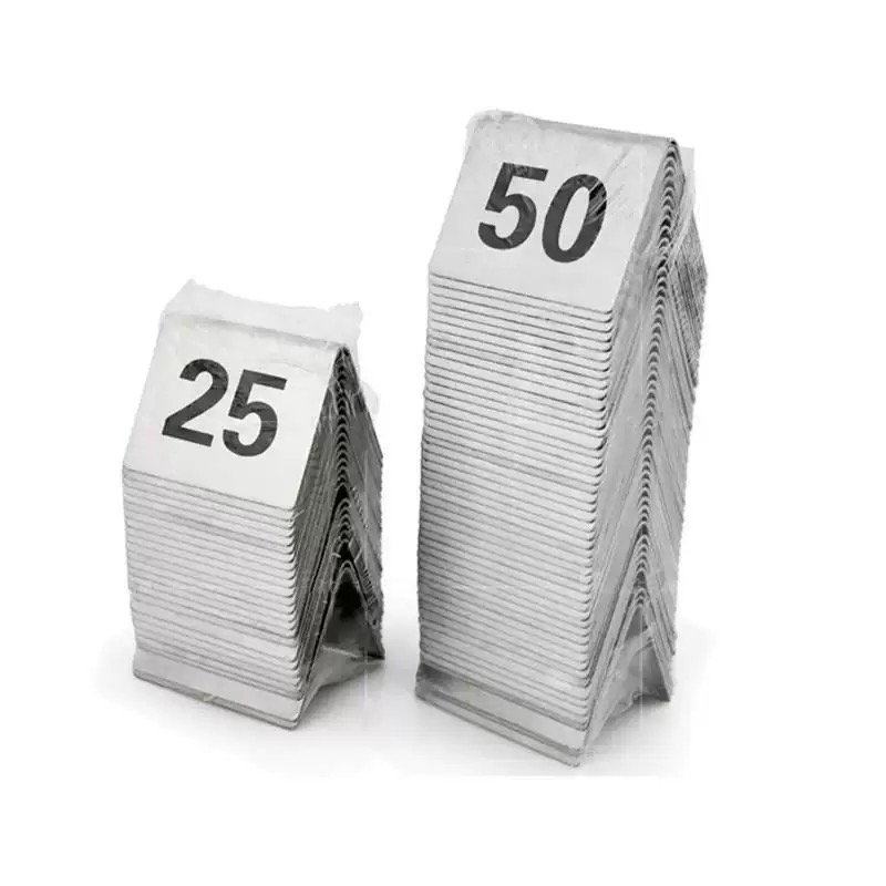 Table Number Gold - Double Sides Stainless Steel Table Numbers
