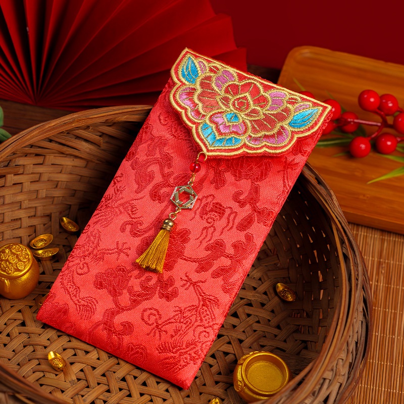 Wedding Envelopes - 1Pcs Traditional Chinese Embroidered Wedding Red