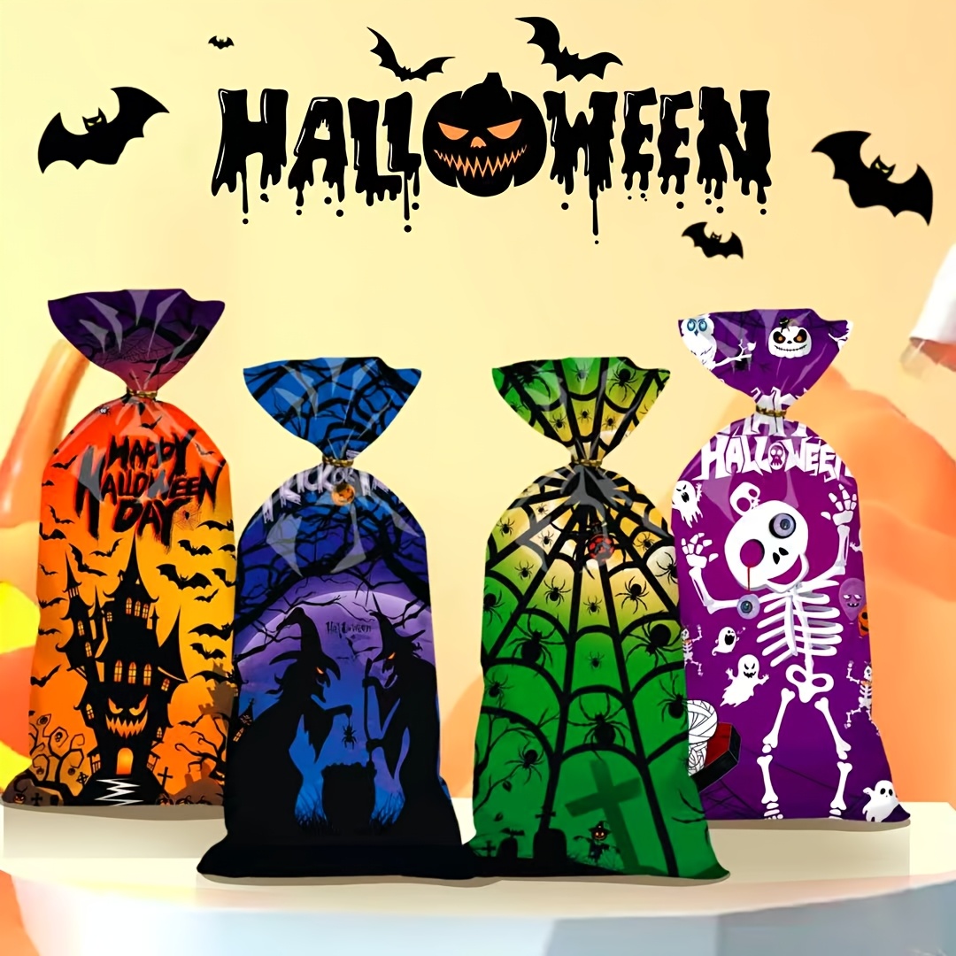 Wedding Event Supply - Drawstring Treat Bags Random Color Pumpkin