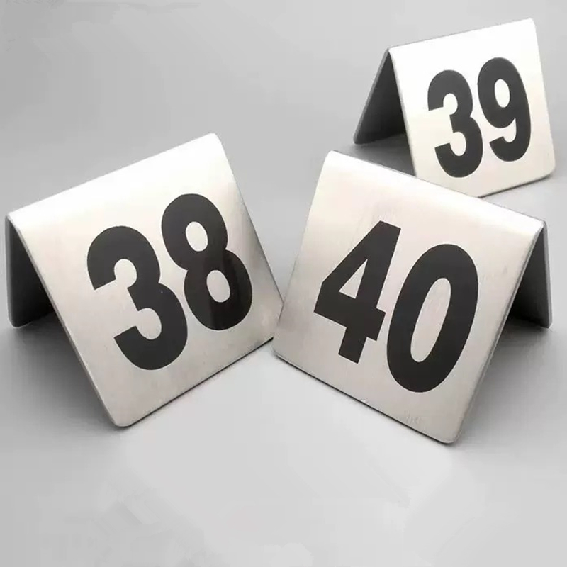 Double Sides Stainless Steel T - đánh giá và giá Table Number Gold
