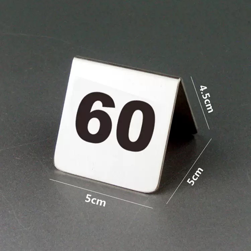 Double Sides Stainless Steel T - đánh giá và giá Table Number Gold