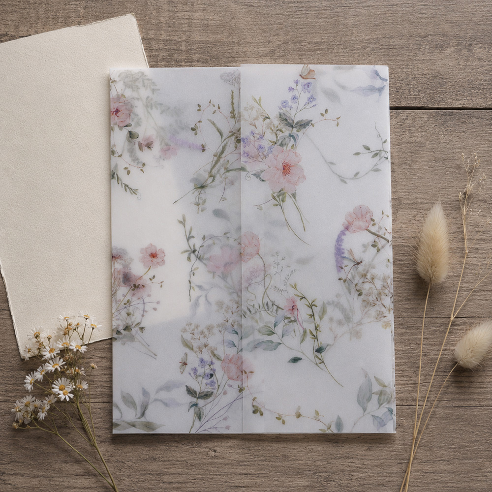 20/50pcs Vellum Wrap with Wate - đánh giá và giá Wedding Envelopes