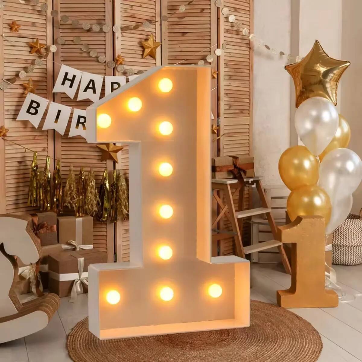 Giant Number Led Light for Kid - đánh giá và giá Confetti Balloon Set