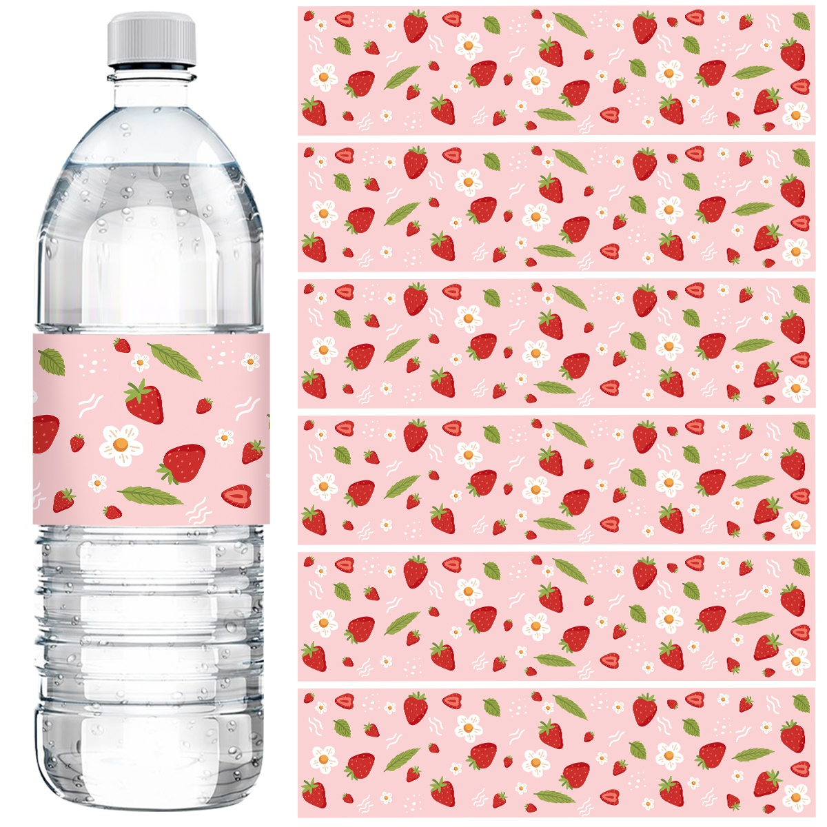 10pcs Strawberry Water Bottle  - đánh giá và giá Wedding Water Supply