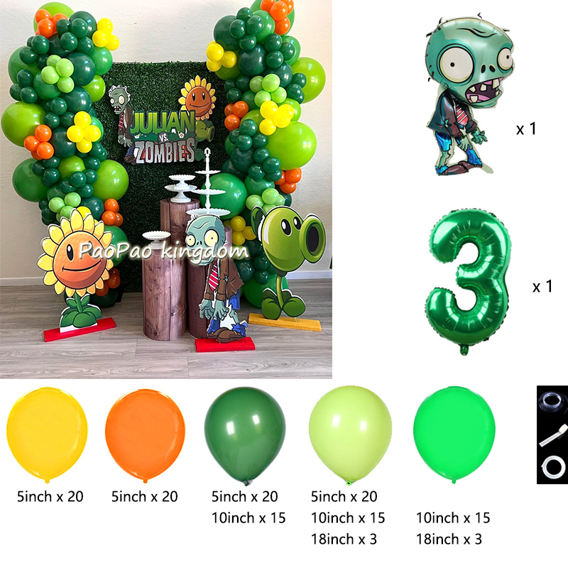 Plants Vs. Z-Zombies Balloons  - đánh giá và giá Wedding Day Supply Kit