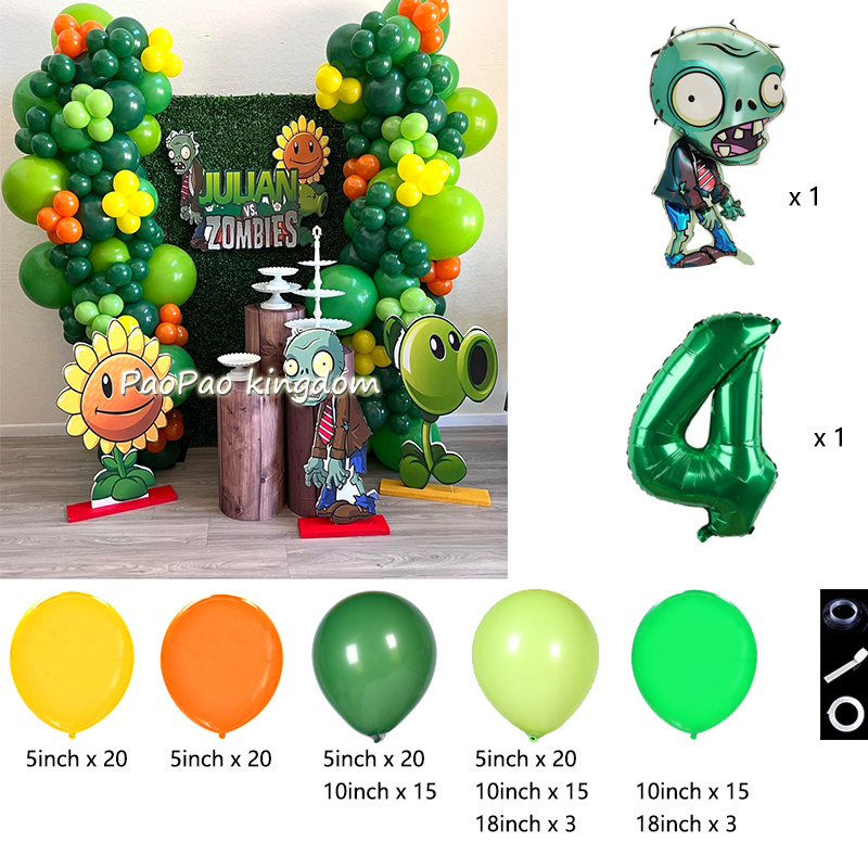 Plants Vs. Z-Zombies Balloons  - đánh giá và giá Wedding Day Supply Kit