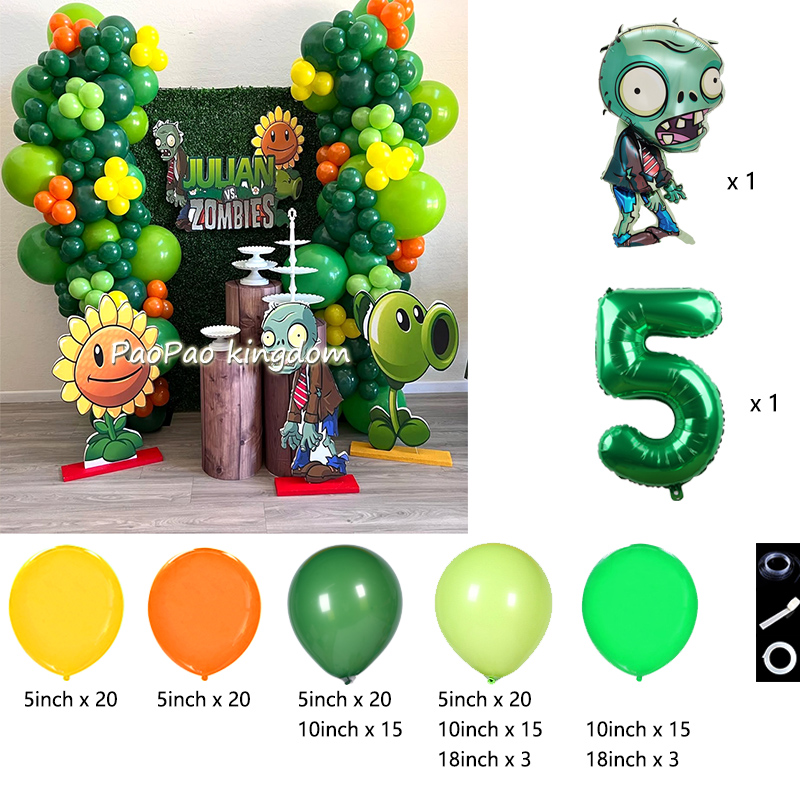Plants Vs. Z-Zombies Balloons  - đánh giá và giá Wedding Day Supply Kit