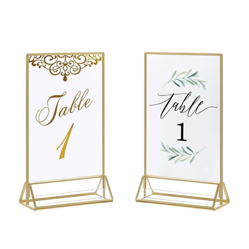 Clear Acrylic Wedding Table Nu - đánh giá và giá Table Number Gold
