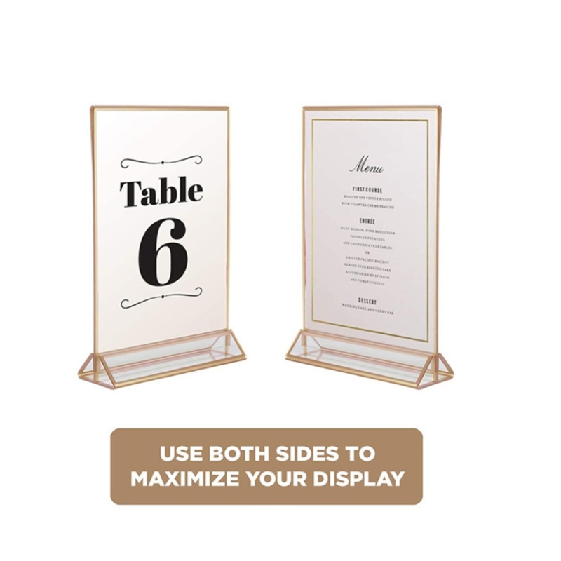 Clear Acrylic Wedding Table Nu - đánh giá và giá Table Number Gold