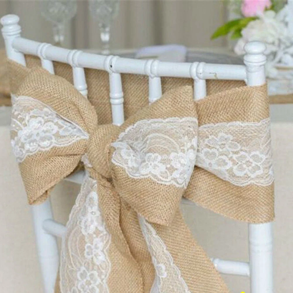 10PC Linen Chair Back Decorati - đánh giá và giá Supply Wedding Venue