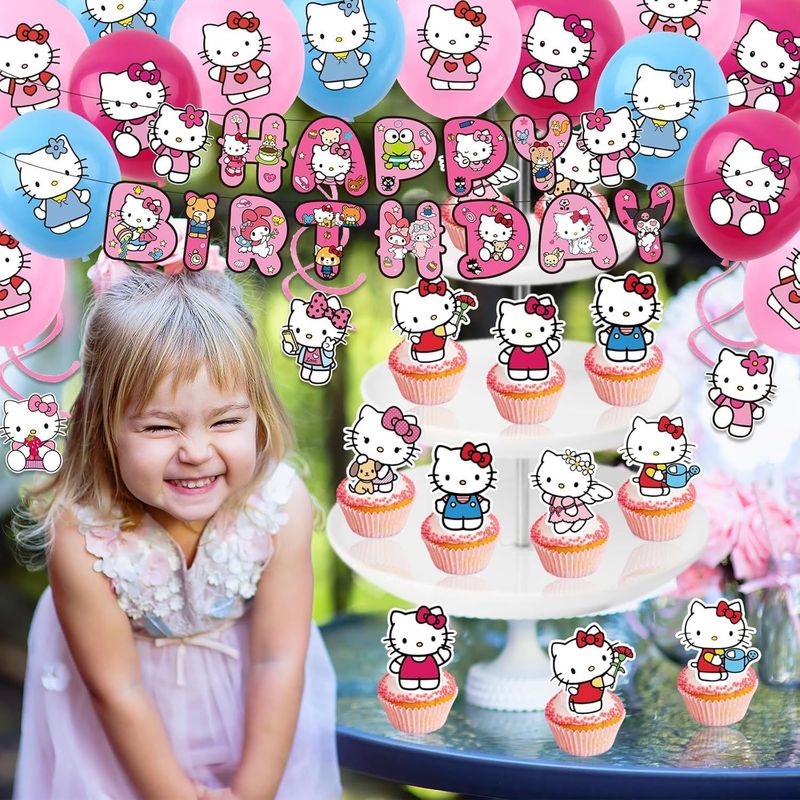 Hello Kitty Party Decorations: - đánh giá và giá Confetti Balloon Set