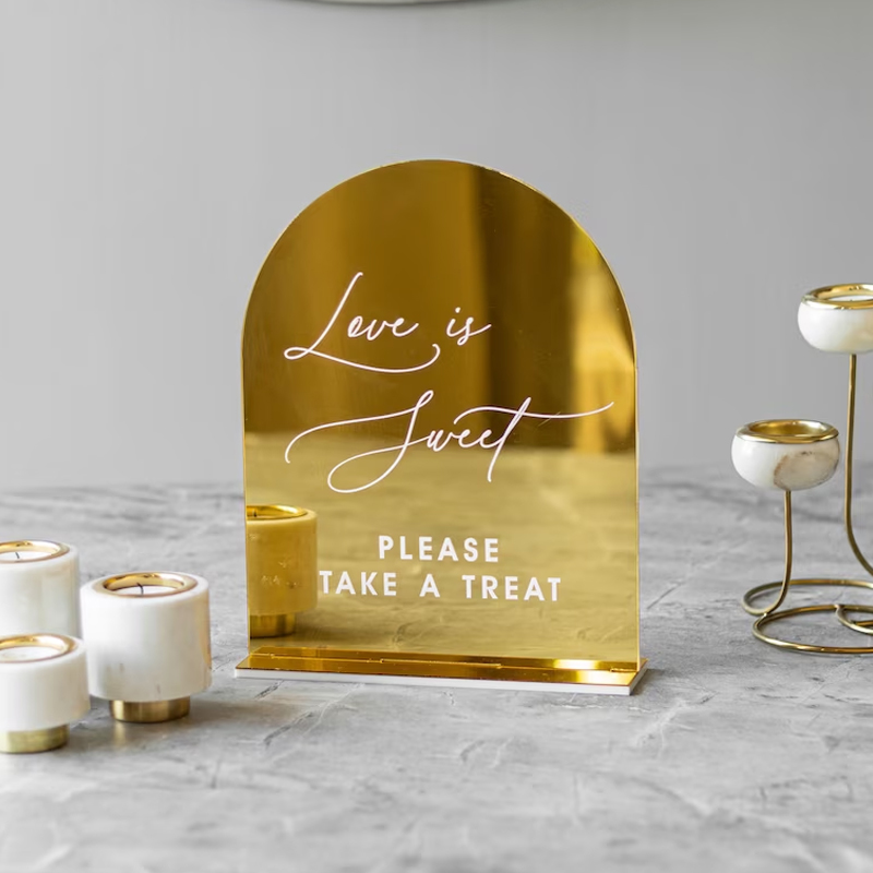 Set Of 4 Wedding Signs,In Lovi - đánh giá và giá Table Number Gold