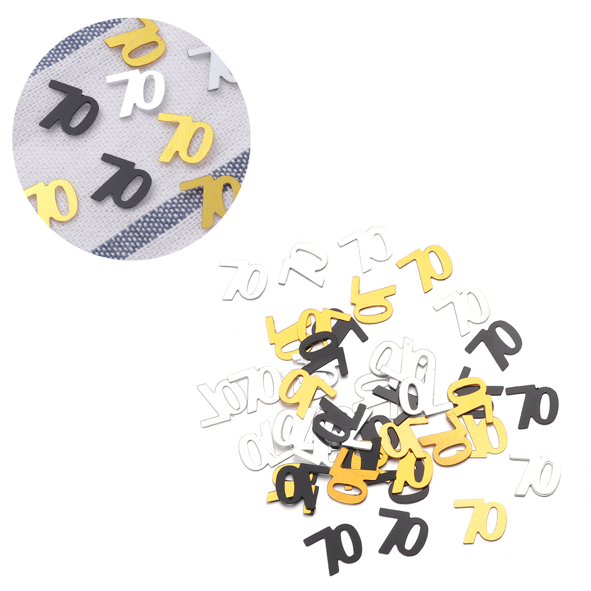 1200Pcs Number Confetti Party  - đánh giá và giá Table Number Gold