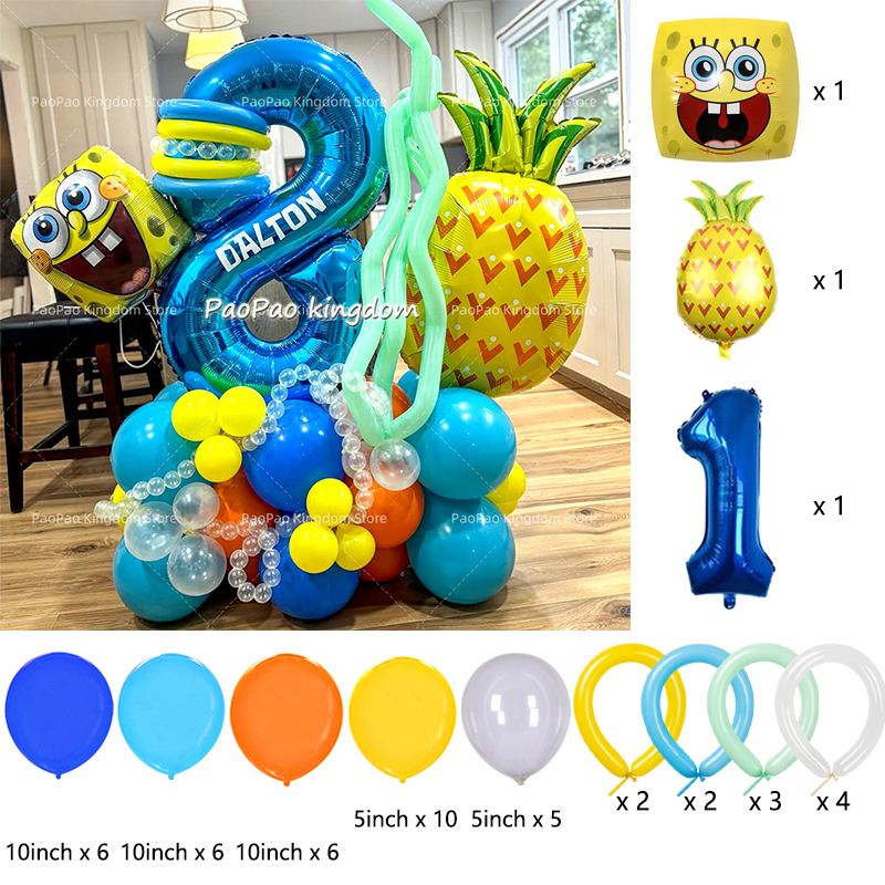 Cartoon SpongeBob Party Balloo - đánh giá và giá Wedding Day Supply Kit