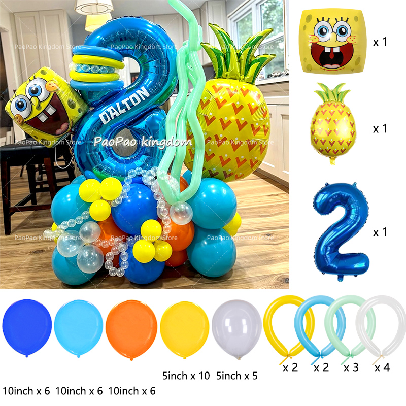 Cartoon SpongeBob Party Balloo - đánh giá và giá Wedding Day Supply Kit