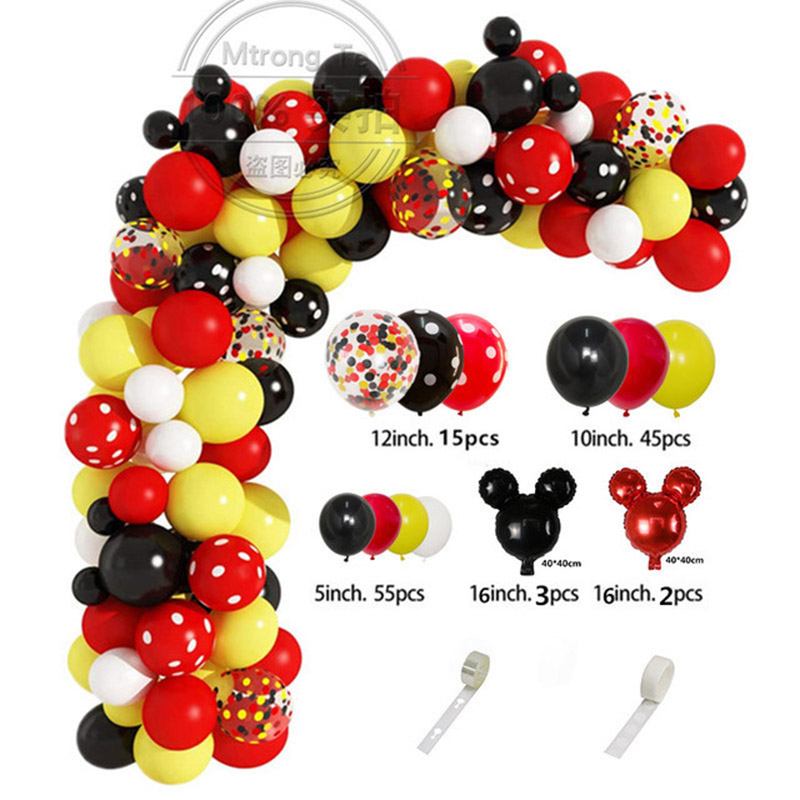Red Black Yellow Balloon Garla - đánh giá và giá Wedding Supply Kit