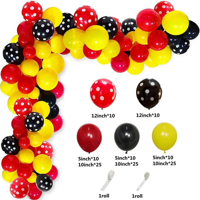 Red Black Yellow Balloon Garla - đánh giá và giá Wedding Supply Kit