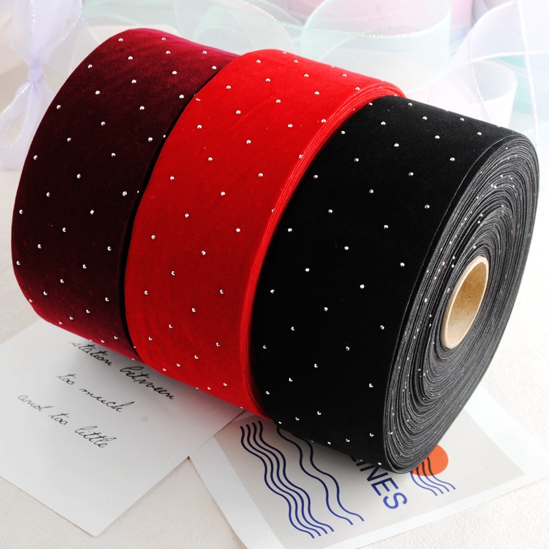 6CM Thick Velvet Diamond Ribbo - đánh giá và giá Supplier Wedding